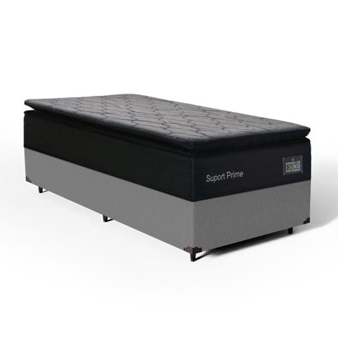 Cama Box com Colchão de Espuma D45 Pillow Top Suport Prime Solteiro 88cm