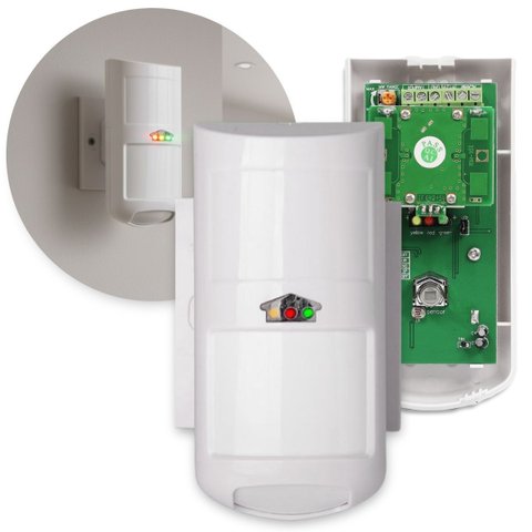 Sensor Infravermelho Branco Microondas Passivo Wave Ipec