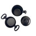 Ver imagem 2 de Panela Cuscuzeiro Alumínio Alça Baquelite Preto