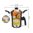 Ver imagem 6 de Panela Cuscuzeiro Alumínio Alça Baquelite Preto