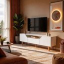 Ver imagem 1 de Rack para TV até 60 Polegadas Moderno 136cm Porta Basculante Byhouse