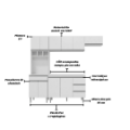 Ver imagem 2 de Cozinha Completa Modulada Andreia 240 Cm 5 Peças - Ajl Móveis Cozinha Completa Andreia Branco