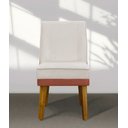 Ver imagem 1 de Kit 4 Cadeiras de Jantar Virgínia Composê Veludo Bege Coral Veludo Coral Bege