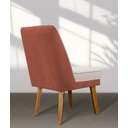 Ver imagem 3 de Kit 4 Cadeiras de Jantar Virgínia Composê Veludo Bege Coral Veludo Coral Bege
