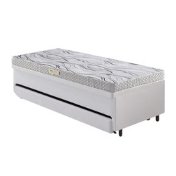 Bicama Box Baú 88x188 Corino Linho com Colchão de Espuma Ecoline D20 Ecoflex - 10