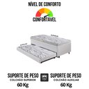 Ver imagem 7 de Bicama Box Baú 88x188 Corino Linho com Colchão de Espuma Ecoline D20 Ecoflex