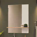 Ver imagem 1 de Espelheira para Banheiro Báltico 60cm Branco/faia Móveis Bosi