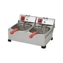 Ver imagem 1 de Fritadeira Elétrica Industrial 12 Litros 2 Cubas Marchesoni sem Tampa 2000w 127v - Ft.1.621.st