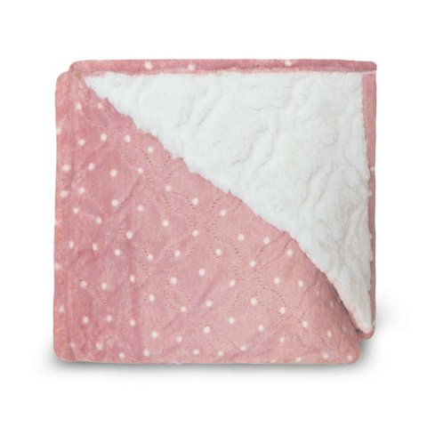 Cobertor Sherpa Glamour King 2,50x2,70 -Appel - Poa Rose