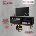 Ver imagem 4 de Rack Paládio para Tvs 55" 3 Nichos 1 Porta Preto Fosco Bechara
