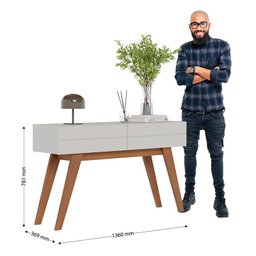 Aparador Ambiente Noronha Off White Matte - Colibri - 6