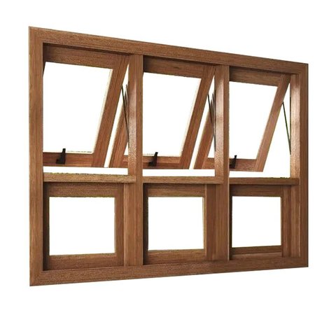 Vitro de Madeira Maciça Sala/cozinha Modelo American Triplo 120(a)x180(l)