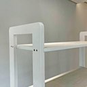 Ver imagem 2 de Estante Linea Ample 6 Prateleiras Madeira de Pinus 100cm Branco