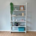 Ver imagem 5 de Estante Linea Ample 6 Prateleiras Madeira de Pinus 100cm Branco