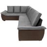Sofá de Canto 6 Lugares Alphaville Cinza e Marrom - 4