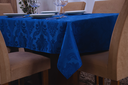 Ver imagem 3 de toalha de mesa retangular 6 lugares jacquard 1,35x2,00:azul royal