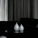 Ver mais imagens de Dupla Vaso Decorativo de Cerâmica Mimo Cinza Fosco
