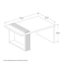 Ver imagem 3 de Mesa de Centro Jb 8020 Pérola e Nature Bechara