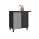Ver imagem 1 de Balcão de Cozinha Canto Reto 96cm Tampo Diamante Cinza/Chumbo/Titanio