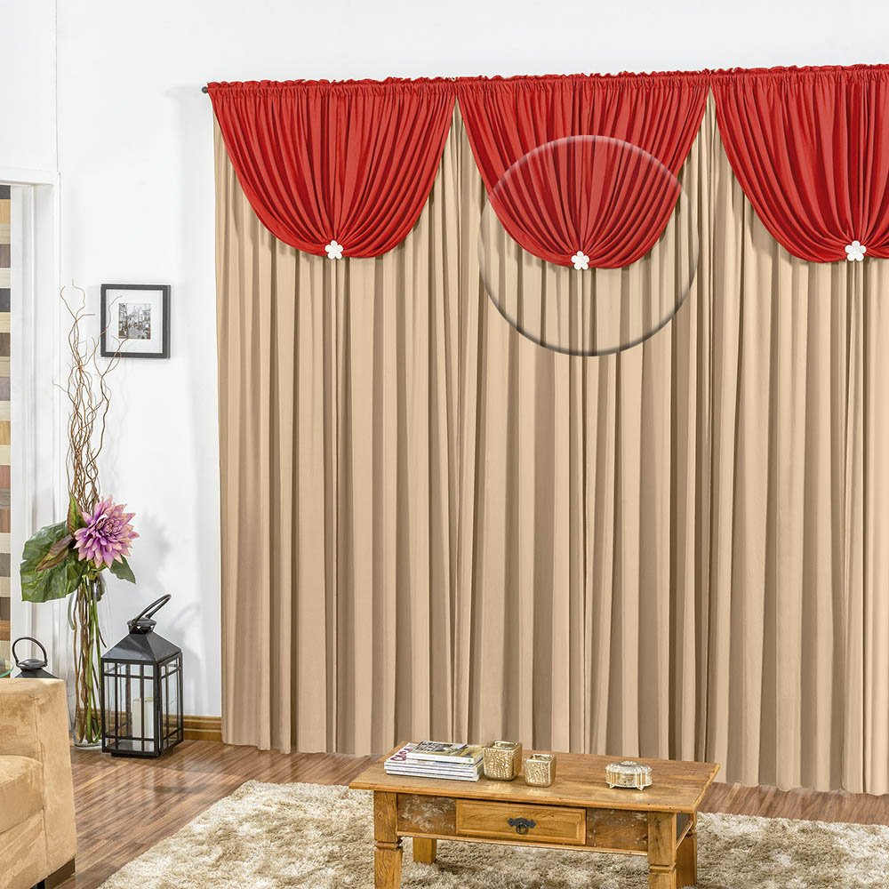 Cortina Fl rida Casa Dona 200x170cm Vermelho MadeiraMadeira cortina-fl-rida-casa-dona-200x170cm-vermelho-madeiramadeira