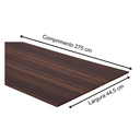 Ver imagem 2 de Painel Ripado Canelado/ondulado Tabaco 2750 X 445 X 9mm - Caixa com 4 Painéis = 5m2