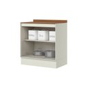 Ver imagem 5 de Balcão com Tampo 2 Gavetas 80cm MDF Linha Fineze Bege/Areia/Cinamomo