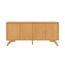 Ver imagem 6 de Balcão Buffet Aparador 180cm com 4 Portas Lisas com Puxadores Metálicos 100% MDF Dalla Costa Cor: