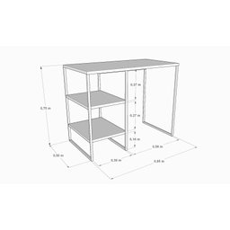 Aparador Industrial P/ Cervejeira C/2 Prateleiras 95x75x50cm - 3