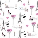 Ver imagem 3 de Papel de Parede Adesivo Lavável Quarto Feminino Juvenil Rosa Paris Teen