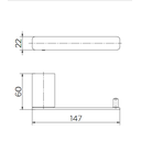 Ver imagem 3 de Papeleira Retangular Docol Flat Ônix