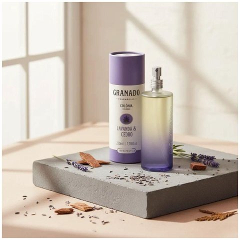 Colônia Lavanda Cedro Frescor Sofisticado Amadeirado Granado 230ml