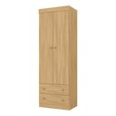 Ver imagem 2 de Guarda-roupa Infantil 62cm 2 Portas e 2 Gavetas Encanto Multimóveis Mp4446 Madeirado