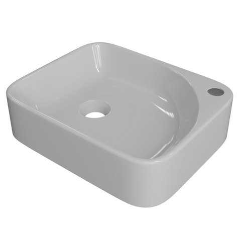 Cuba Pia para Banheiro Retangular 36cm Jasmin C08 Cinza - Mpozenato