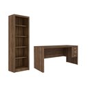 Ver imagem 1 de Escritório com Mesa para Computador e Armário Nogal - Fdecor