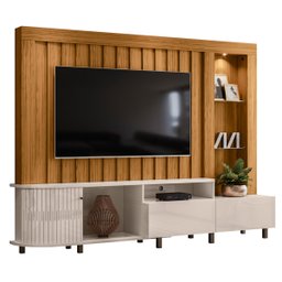 Home Theater Le Mans Tvs até 70” Naturale Off White 652130 Madetec - 1