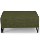 Ver imagem 3 de Puff Decorativo Sala de Estar Cléo 90cm Base de Ferro Preto W01 Linho Verde- Lyam Decor
