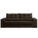 Ver imagem 4 de Sofá Retrátil e Reclinável 3 Lugares 2,10m com Molas Mirela Suede Adonai Estofados