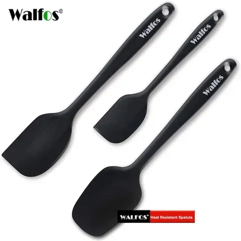 Colher de Silicone Walfos, Colher Essencial para Cozinha de Grau Alimentar, Resistente, Flexível - 5