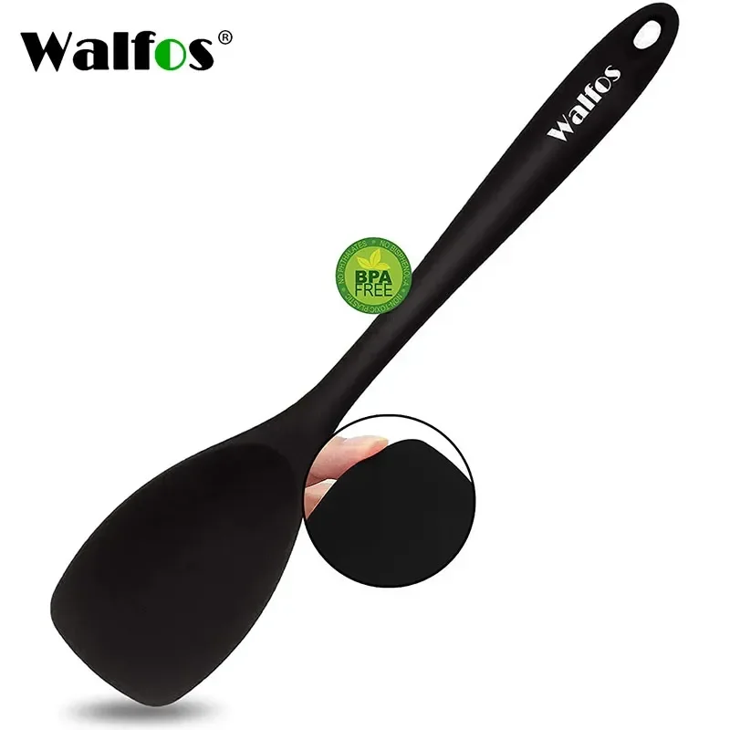 Ver imagem 2 de Colher de Silicone Walfos, Colher Essencial para Cozinha de Grau Alimentar, Resistente, Flexível