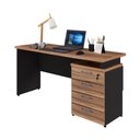 Ver imagem 2 de Escrivaninha Mesa Escritório 150cm 4 Gavetas Flex Multimóveis CR25317