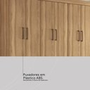 Ver imagem 7 de Guarda Roupa Casal 10 Portas e 3 Gavetas Hungria - Amêndola Touch