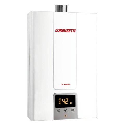 Aquecedor a Gás Lorenzetti Lz 1600de 15 Litros Gn – Digital Branco