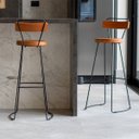 Ver imagem 4 de Jogo Mesa Bistrô 2 Banquetas Alta Com Encosto Bar Cozinha Balcão - ÉdeCasaMóveis