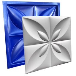 Conjunto 4 Formas 3d Gesso E Cimento Abs Azul 1mm  - 5