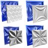 Conjunto 4 Formas 3d Gesso E Cimento Abs Azul 1mm  - 1