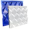 Conjunto 4 Formas 3d Gesso E Cimento Abs Azul 1mm  - 2