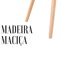 Jogo Jantar Sala Cozinha Mesa Redonda 100cm Eiffel Branco com 4 Cadeiras Leda Wood Preta - 9