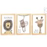 Quadros Decorativos Infantil Safari Animais Floresta Pinus - 2