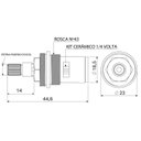 Ver imagem 4 de Reparo Torneira 1/4 Volta G1/2" Compativel C/ Lorenzetti - 401602