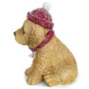 Ver imagem 5 de Escultura Cachorro Natalino Marrom Pet Mania 18cm